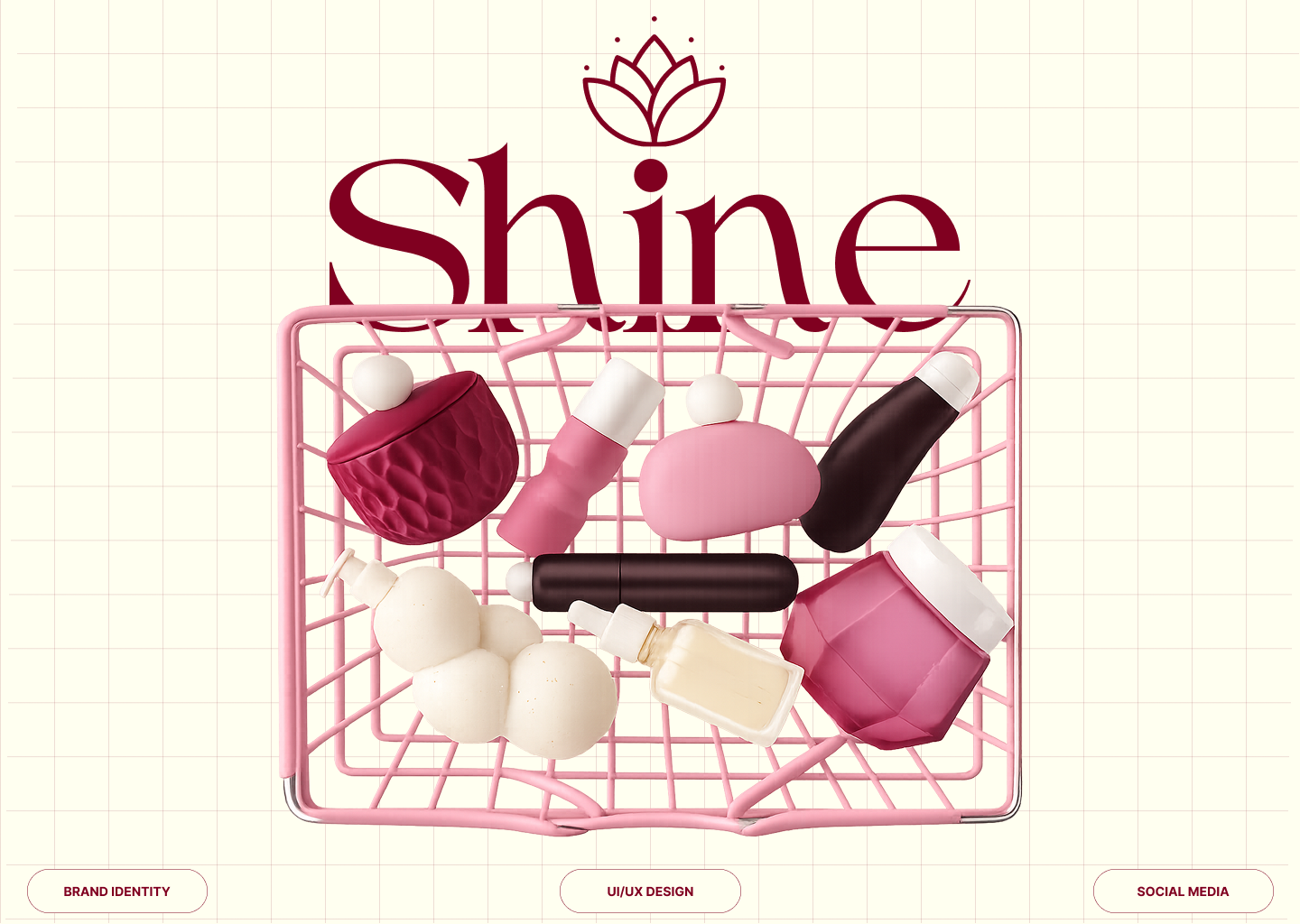 Shine — Luxury Beauty Brand Identity & E-Commerce UX/UI